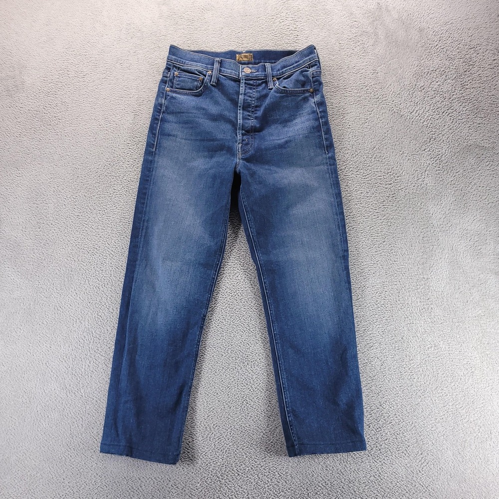 Mother Jeans Womens 27 Blue The Tripper Slim Straight The Streets Are Talking